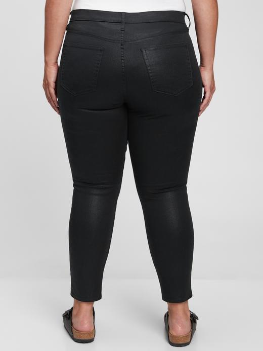 Kadın Siyah Mid Rise True Skinny Washwell™ Jean Pantolon