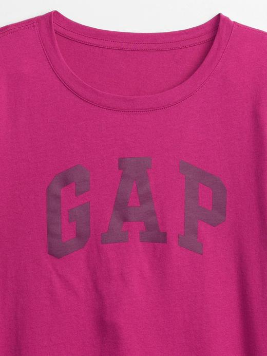 Kadınn beyaz Gap Logo Kısa Kollu T-Shirt