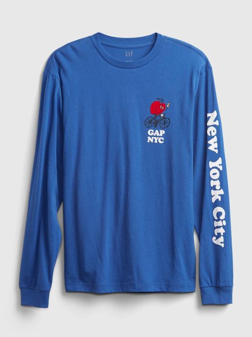Erkek Gri Gap Logo T-Shirt