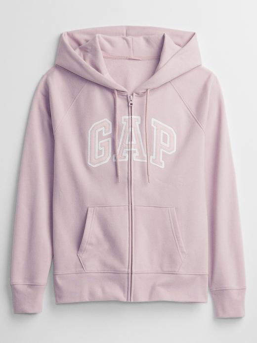 Kadın Turuncu Gap Logo Fermuarlı Sweatshirt