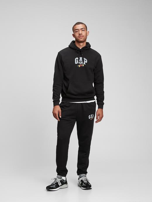 Erkek Kahverengi Gap x Disney Logo Kapüşonlu Sweatshirt