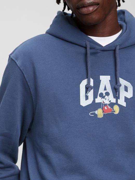 Erkek Yeşil Gap x Disney Logo Kapüşonlu Sweatshirt