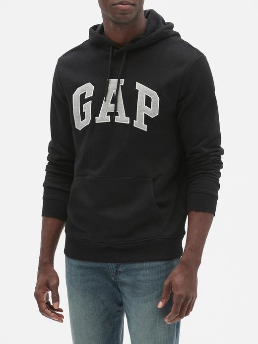 Erkek OATMEAL HEATHER Gap Logo Kapüşonlu Sweatshirt