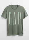 Erkek Beyaz Gap Logo Kısa Kollu T-Shirt