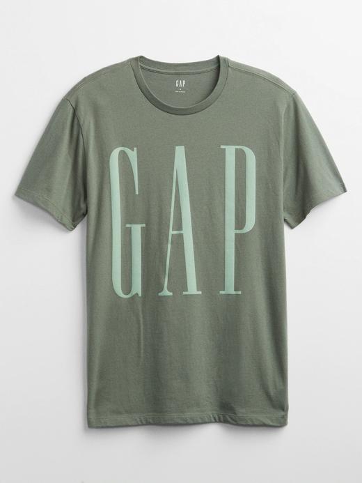 Erkek Beyaz Gap Logo Kısa Kollu T-Shirt