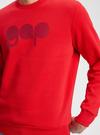 Erkek Pembe Gap Logo Yuvarlak Yaka Sweatshirt