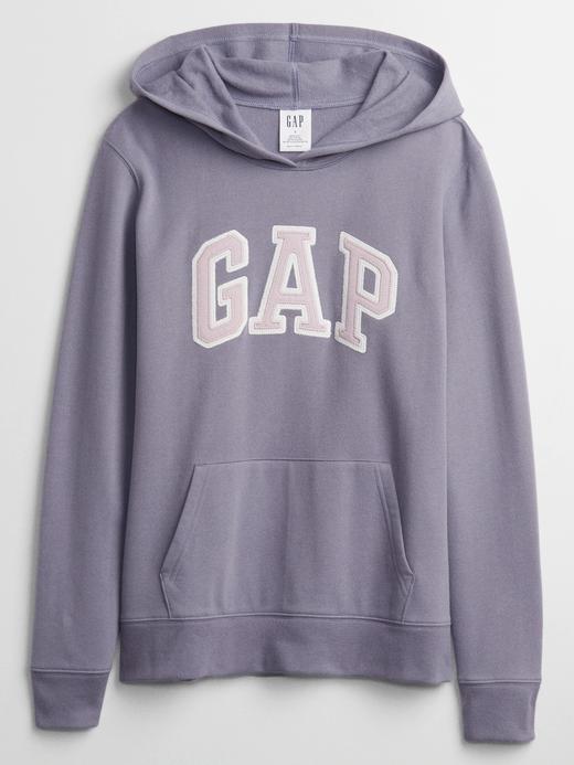 Kadın Mor Gap Logo Kapüşonlu Sweatshirt