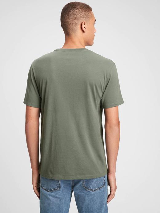 Erkek Pembe Gap Logo Kısa Kollu T-Shirt