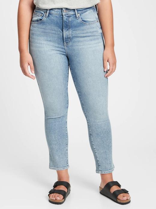 Kadın Mavi High Rise Vintage Slim Washwell™ Jean Pantolon