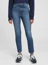 Kadın Mavi Vintage Slim Jean Pantolon