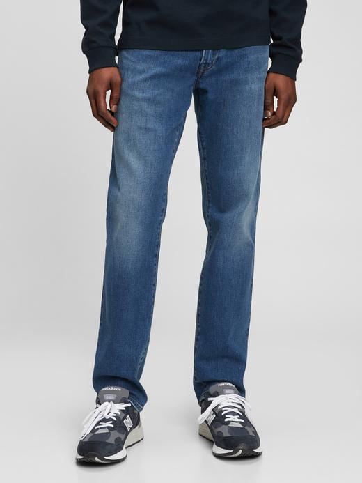 Erkek Mavi Soft Flex Straight Washwell™ Jean Pantolon