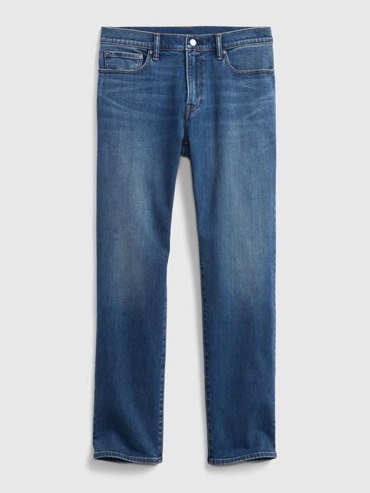 Erkek Mavi Soft Flex Straight Washwell™ Jean Pantolon