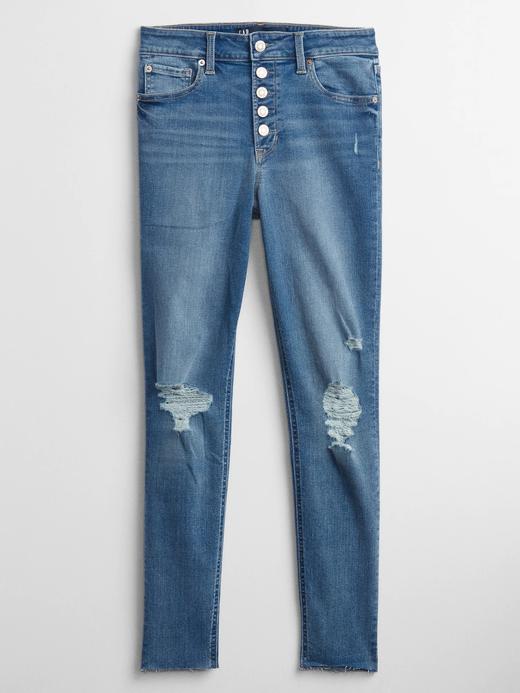 Kadın Mavi High Rise  Washwell™ Jegging Pantolon