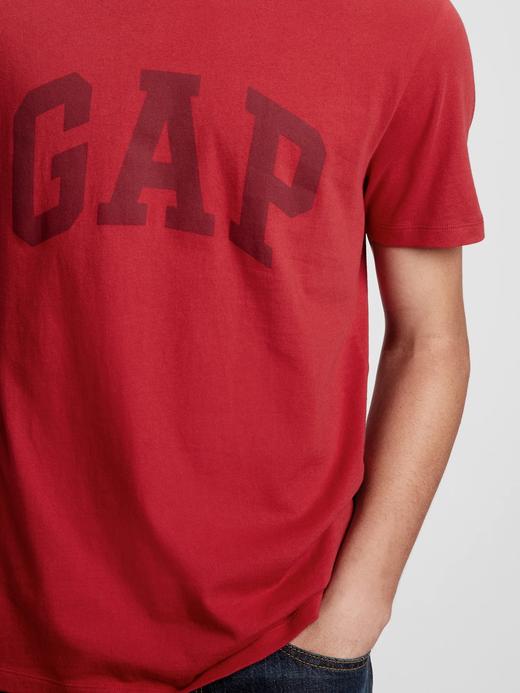 Erkek siyah Gap Logo Kısa Kollu T-Shirt