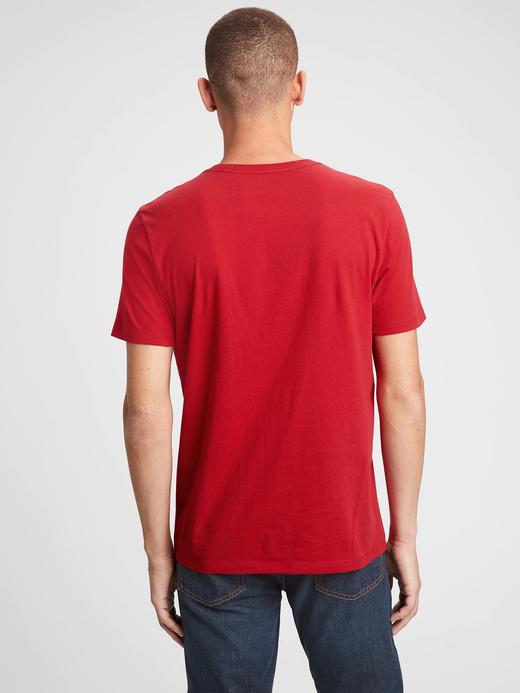 Erkek lacivert Gap Logo Kısa Kollu T-Shirt