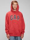 Genç Erkek Kırmızı Gap Logo Kapüşonlu Sweatshirt