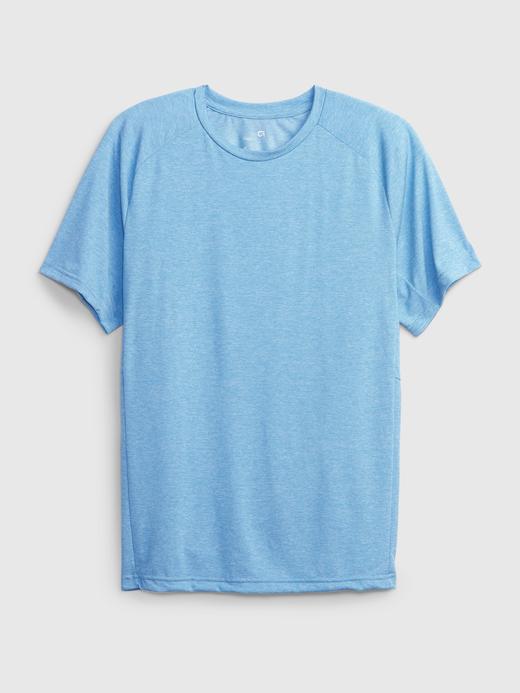 Erkek Lacivert GapFit Kısa Kollu T-Shirt