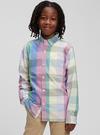 Erkek Çocuk Çok Renkli Ekoseli %100 Pamuk Gömlek