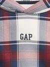 Erkek Çocuk Çok Renkli Gap Logo Ekose Kapüşonlu Sweatshirt