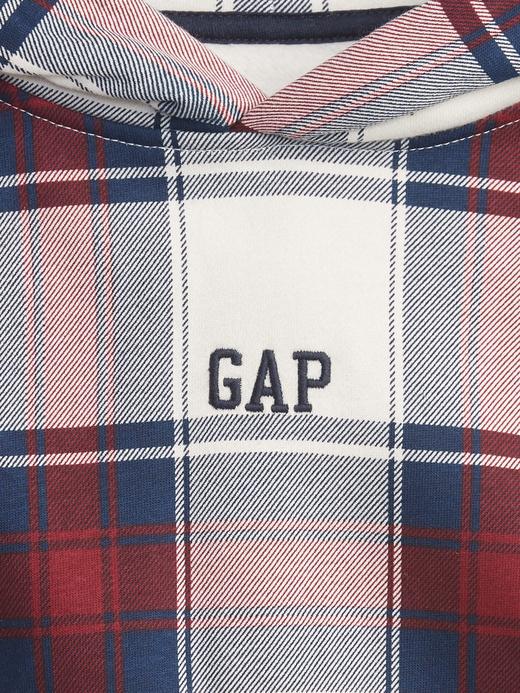 Erkek Çocuk Çok Renkli Gap Logo Ekose Kapüşonlu Sweatshirt