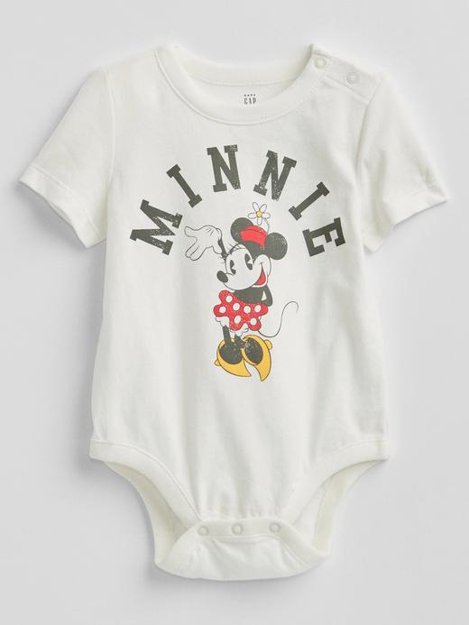 Erkek Bebek Beyaz Disney Minnie Mouse Bodysuit