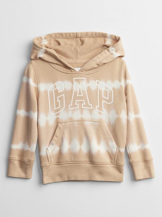 Erkek Bebek Kahverengi Gap Logo Kapüşonlu Sweatshirt