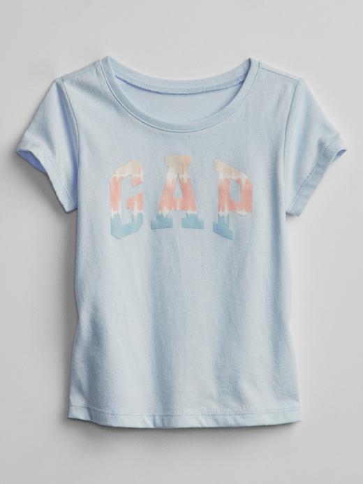 Kız Bebek Mavi Gap Logo T-Shirt