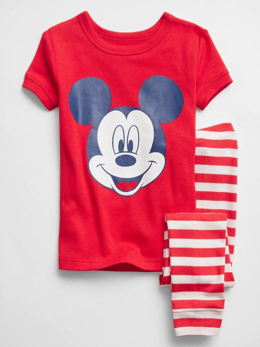 Kız Bebek Kırmızı Disney 100% Organik Pamuk Pijama Seti