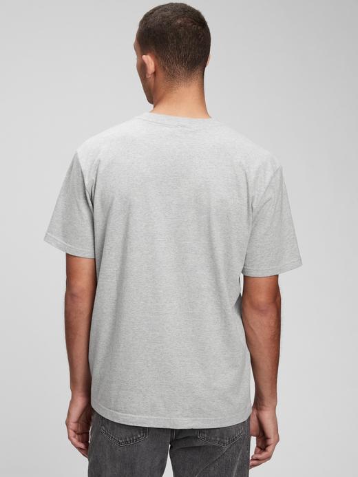 Erkek Mavi 100% Organik Pamuk Original T-Shirt