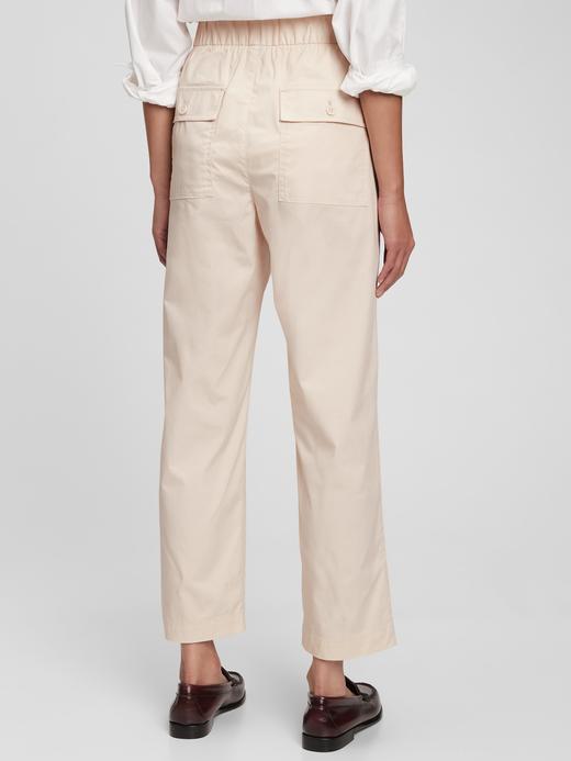 Kadın Siyah Off-Duty Washwell Khaki Pantolon