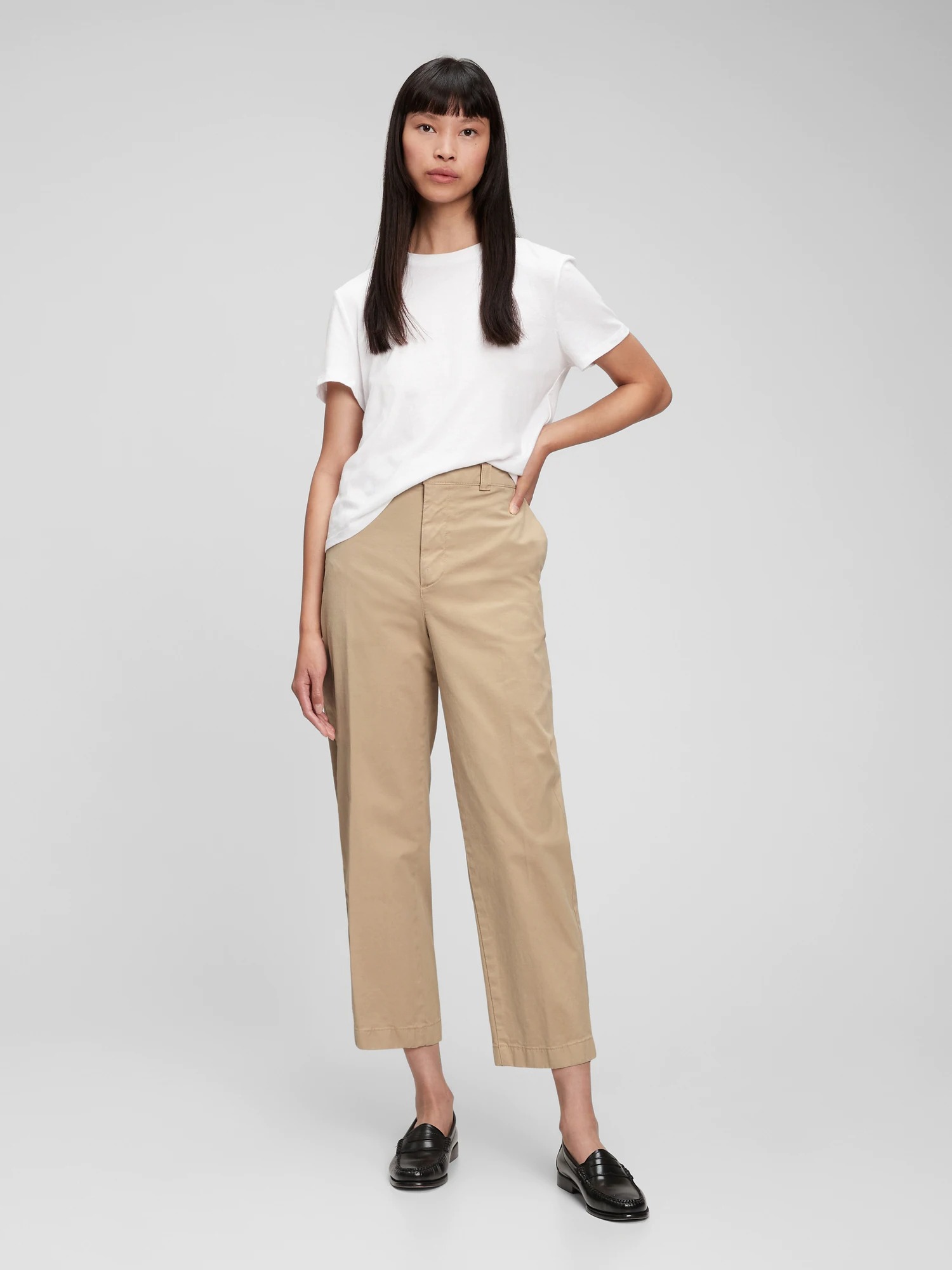 discount 95% Black M WOMEN FASHION Trousers Chino trouser Straight Zara Chino trouser 