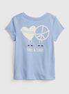 Kız Bebek Lacivert 100% Organik Pamuk T-Shirt