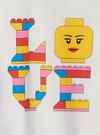 Kız Bebek Pembe Lego %100 Organik Pamuk Grafik Baskılı T-Shirt