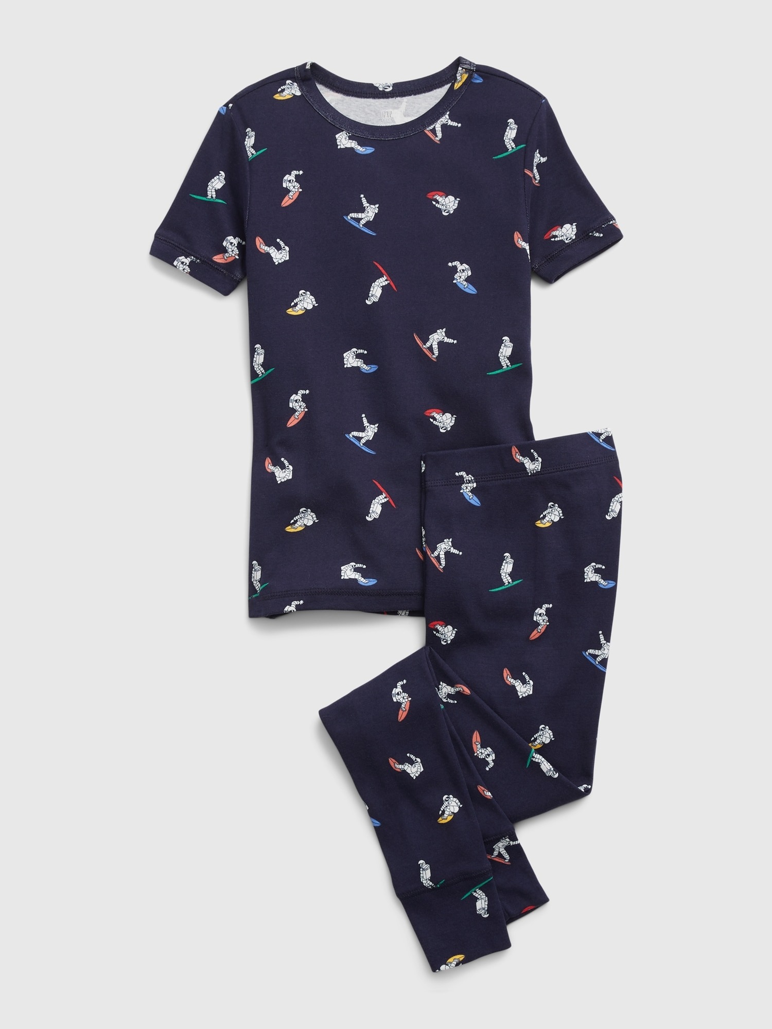 Gap 100% Organik Pamuk Grafik Baskılı Pijama Seti. 1