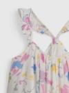 Kız Bebek Çok Renkli Çiçek Desenli Askılı Elbise