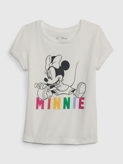 Kız Bebek Beyaz Disney 100% Organik Pamuk Grafik Baskılı T-Shirt