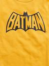 Kız Bebek Sarı DC™ 100% Organik Pamuk Batman Grafik Baskılı Pijama Seti