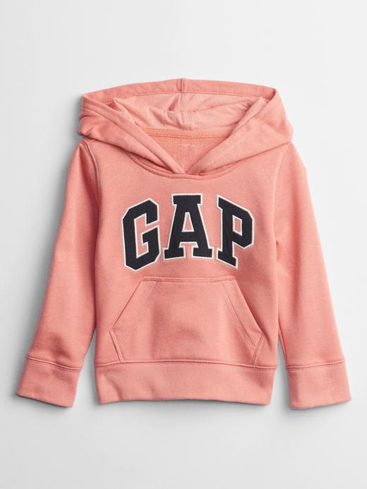 Erkek Bebek Pembe Gap Logo Kapüşonlu Sweatshirt