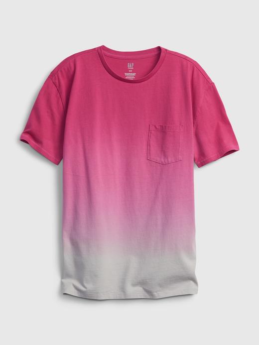Genç Erkek Çok Renkli 100% Organik Pamuk Cepli T-Shirt