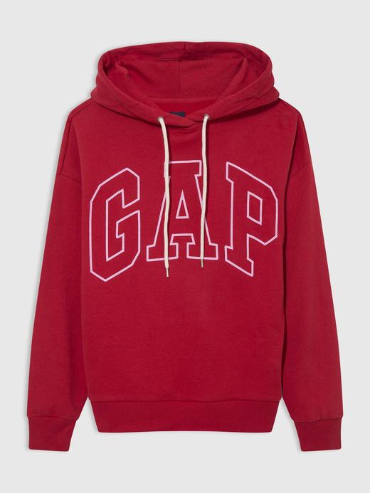 Kadın Kırmızı Gap Logo Kapüşonlu Sweatshirt