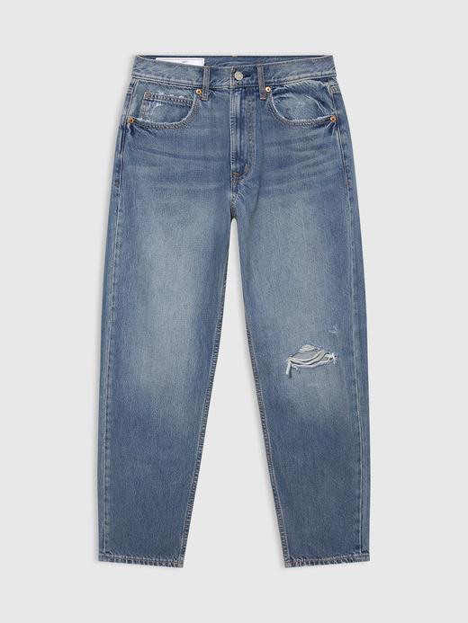Kadın Koyu Mavi High Rise Washwell Straight Jean Pantolon