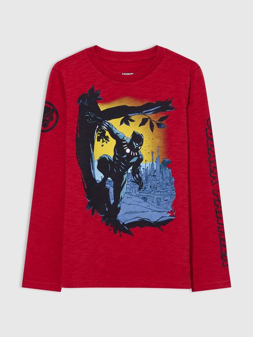 Erkek Çocuk Kırmızı Marvel Grafik Baskılı T-Shirt