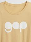 Kadın Mor Gap Logo Kısa Kollu T-Shirt