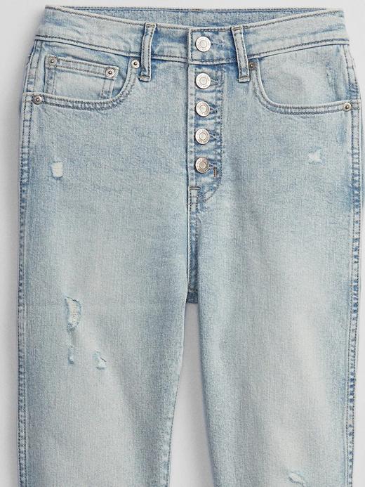 Kadın Mavi High Rise Vintage Slim Washwell™ Cigarette  Jean Pantolon