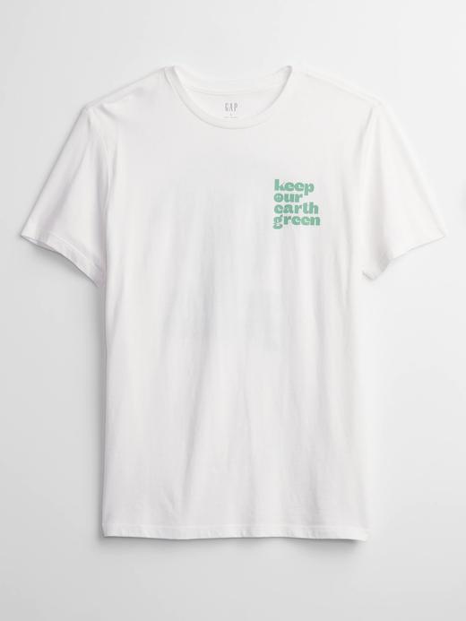 Erkek Beyaz Grafik Baskılı T-Shirt