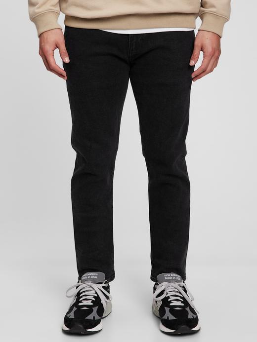 Erkek Siyah GapFlex Washwell™ Skinny Jean Pantolon