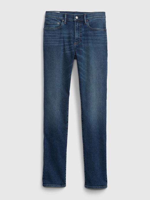 Erkek Koyu Mavi GapFlex Washwell Skinny Jean Pantolon