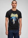 Erkek Siyah DC™ Batman Grafik Baskılı T-Shirt
