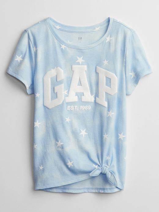 Kız Çocuk Mavi Gap Logo T-Shirt
