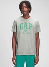 Erkek Gri Gap Logo T-Shirt